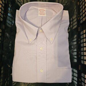 Brooks Brothers Madison Fit Purple Button Up, Size 17-33